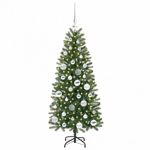 Mākslīgā Ziemassvētku Eglīte Su 150 Led Zaļa 120 Cm Pe Un Pvc Vidaxl