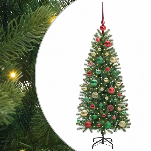 Mākslīgā Ziemassvētku Eglīte Su 150 Led Zaļa 120 Cm Pe Un Pvc Vidaxl
