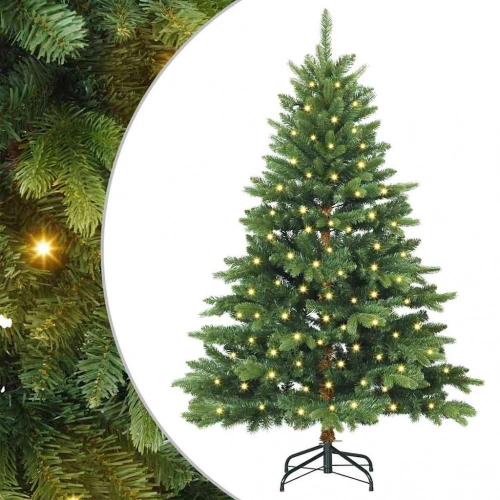 Mākslīgā Ziemassvētku Eglīte Su 150 Led Zaļa 120 Cm Pe Un Pvc Vidaxl