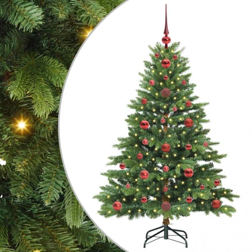Mākslīgā Ziemassvētku Eglīte Su 150 Led Zaļa 120 Cm Pe Un Pvc Vidaxl