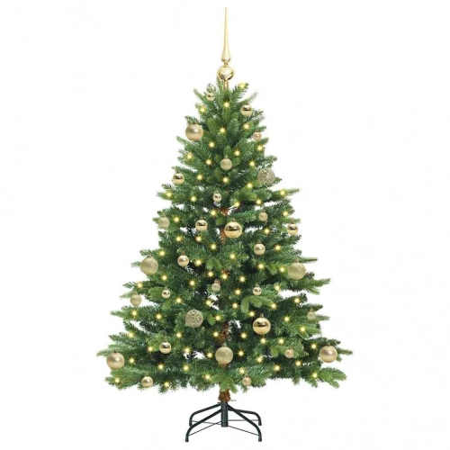 Mākslīgā Ziemassvētku Eglīte Su 150 Led Zaļa 120 Cm Pe Un Pvc Vidaxl