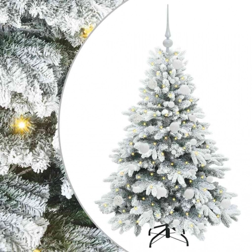 Mākslīgā Ziemassvētku Eglīte Su 150 Led Zaļa 120 Cm Pe Un Pvc Vidaxl