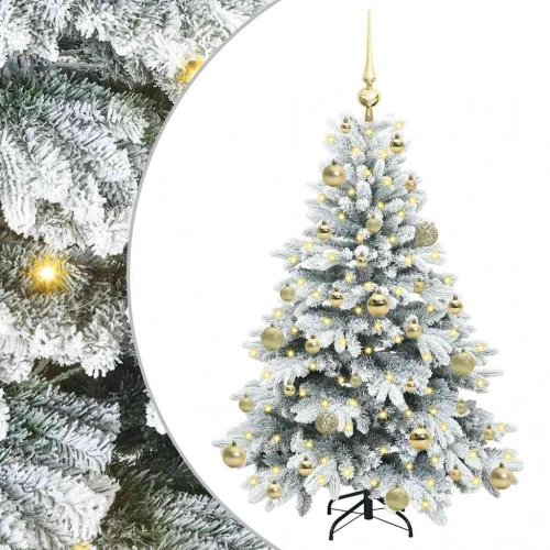 Mākslīgā Ziemassvētku Eglīte Su 150 Led Zaļa 120 Cm Pe Un Pvc Vidaxl