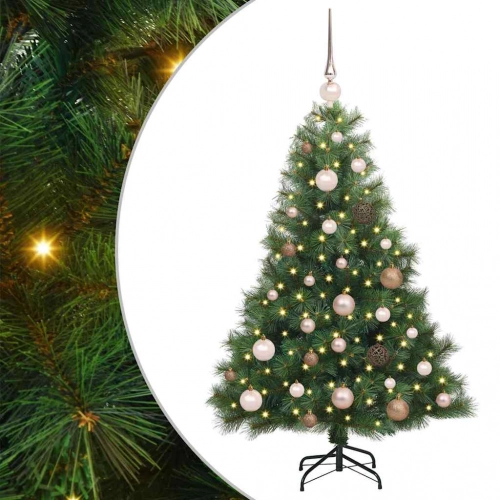 Mākslīgā Ziemassvētku Eglīte Su 150 Led Zaļa 120 Cm Pe Un Pvc Vidaxl