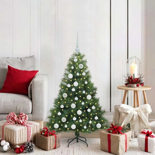 Mākslīgā Ziemassvētku Eglīte Su 150 Led Zaļa 120 Cm Pe Un Pvc Vidaxl