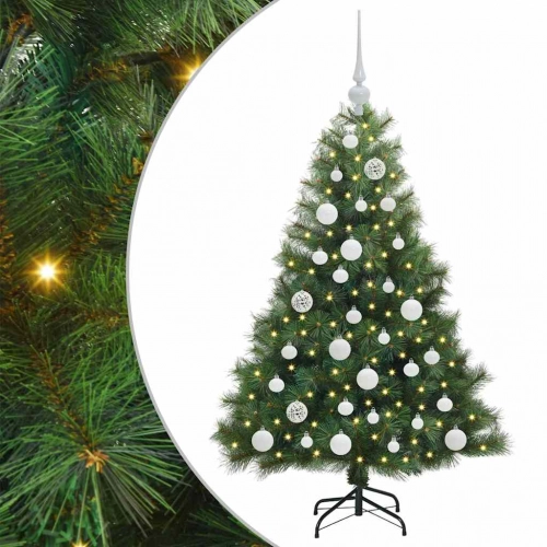 Mākslīgā Ziemassvētku Eglīte Su 150 Led Zaļa 120 Cm Pe Un Pvc Vidaxl