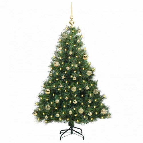 Mākslīgā Ziemassvētku Eglīte Su 150 Led Zaļa 120 Cm Pe Un Pvc Vidaxl