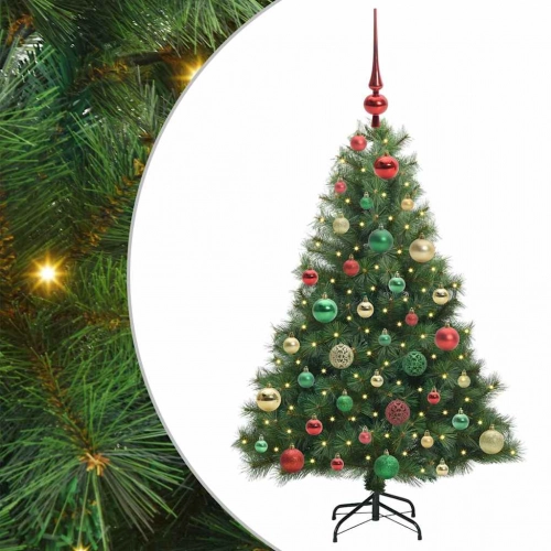 Mākslīgā Ziemassvētku Eglīte Su 150 Led Zaļa 120 Cm Pe Un Pvc Vidaxl