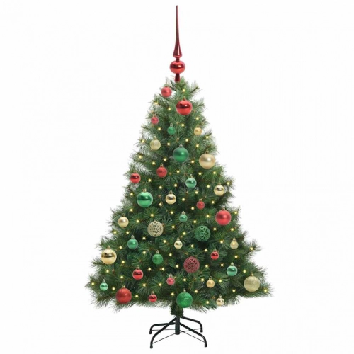 Mākslīgā Ziemassvētku Eglīte Su 150 Led Zaļa 120 Cm Pe Un Pvc Vidaxl