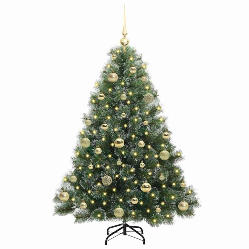 Mākslīgā Ziemassvētku Eglīte Su 150 Led Zaļa 120 Cm Pe Un Pvc Vidaxl