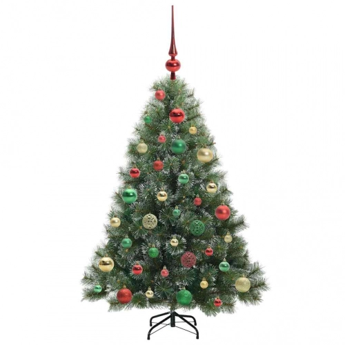 Mākslīgā Ziemassvētku Eglīte Su 150 Led Zaļa 120 Cm Pe Un Pvc Vidaxl