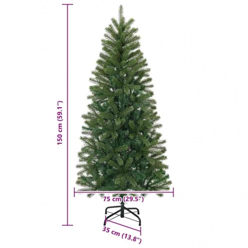 Mākslīgā Ziemassvētku Eglīte Su 150 Led Zaļa 150 Cm Pe Un Pvc Vidaxl