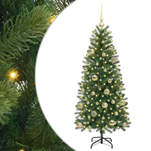 Mākslīgā Ziemassvētku Eglīte Su 150 Led Zaļa 150 Cm Pe Un Pvc Vidaxl