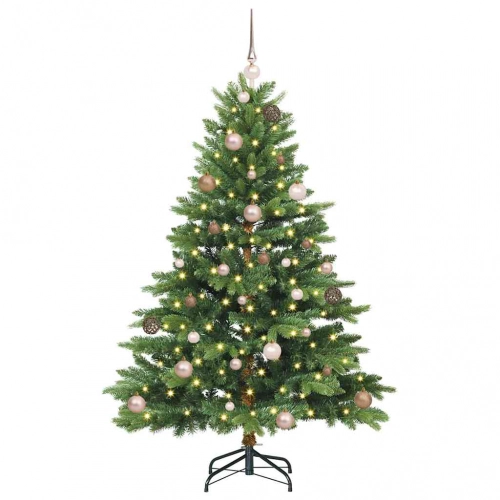Mākslīgā Ziemassvētku Eglīte Su 150 Led Zaļa 150 Cm Pe Un Pvc Vidaxl