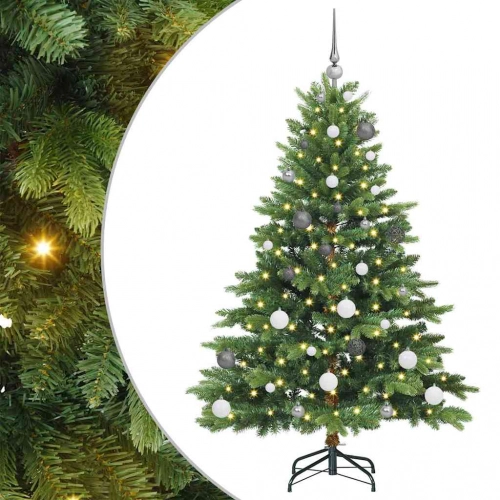 Mākslīgā Ziemassvētku Eglīte Su 150 Led Zaļa 150 Cm Pe Un Pvc Vidaxl
