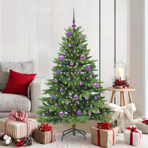 Mākslīgā Ziemassvētku Eglīte Su 150 Led Zaļa 150 Cm Pe Un Pvc Vidaxl