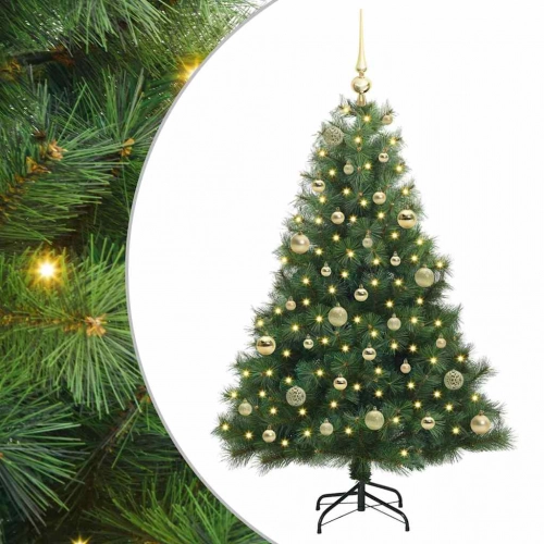 Mākslīgā Ziemassvētku Eglīte Su 150 Led Zaļa 150 Cm Pe Un Pvc Vidaxl