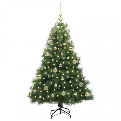 Mākslīgā Ziemassvētku Eglīte Su 150 Led Zaļa 150 Cm Pe Un Pvc Vidaxl