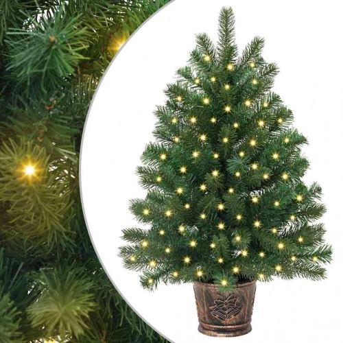 Mākslīgā Ziemassvētku Eglīte Su 150 Led Zaļa 65 Cm Pe Un Pvc Vidaxl