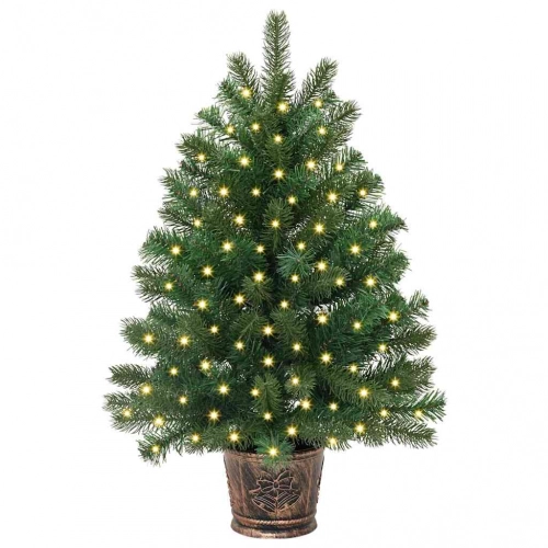 Mākslīgā Ziemassvētku Eglīte Su 150 Led Zaļa 65 Cm Pe Un Pvc Vidaxl