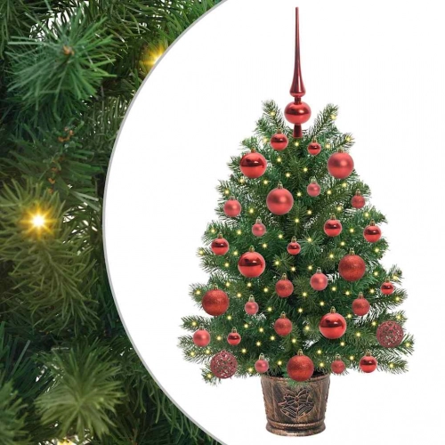 Mākslīgā Ziemassvētku Eglīte Su 150 Led Zaļa 65 Cm Pe Un Pvc Vidaxl