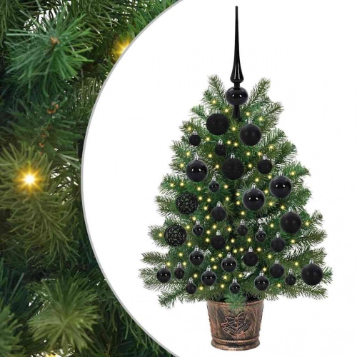 Mākslīgā Ziemassvētku Eglīte Su 150 Led Zaļa 65 Cm Pe Un Pvc Vidaxl
