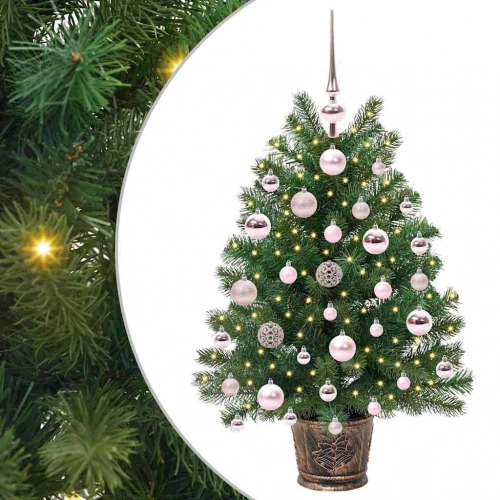Mākslīgā Ziemassvētku Eglīte Su 150 Led Zaļa 65 Cm Pe Un Pvc Vidaxl