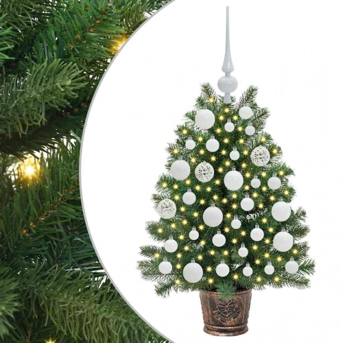 Mākslīgā Ziemassvētku Eglīte Su 150 Led Zaļa 65 Cm Pe Un Pvc Vidaxl