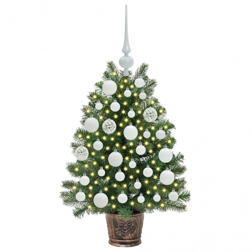 Mākslīgā Ziemassvētku Eglīte Su 150 Led Zaļa 65 Cm Pe Un Pvc Vidaxl