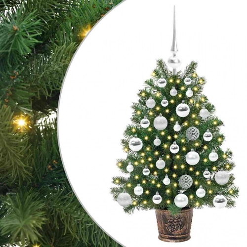 Mākslīgā Ziemassvētku Eglīte Su 150 Led Zaļa 65 Cm Pe Un Pvc Vidaxl