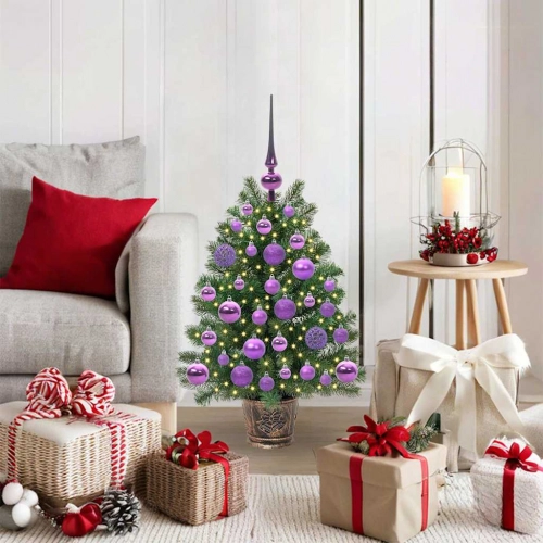 Mākslīgā Ziemassvētku Eglīte Su 150 Led Zaļa 65 Cm Pe Un Pvc Vidaxl
