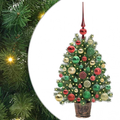 Mākslīgā Ziemassvētku Eglīte Su 150 Led Zaļa 65 Cm Pe Un Pvc Vidaxl
