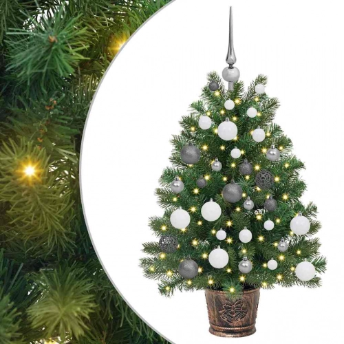 Mākslīgā Ziemassvētku Eglīte Su 150 Led Zaļa 90 Cm Pe Un Pvc Vidaxl