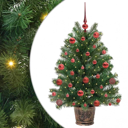 Mākslīgā Ziemassvētku Eglīte Su 150 Led Zaļa 90 Cm Pe Un Pvc Vidaxl