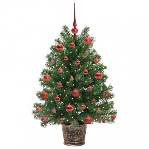 Mākslīgā Ziemassvētku Eglīte Su 150 Led Zaļa 90 Cm Pe Un Pvc Vidaxl