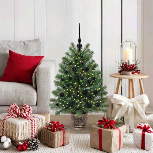 Mākslīgā Ziemassvētku Eglīte Su 150 Led Zaļa 90 Cm Pe Un Pvc Vidaxl