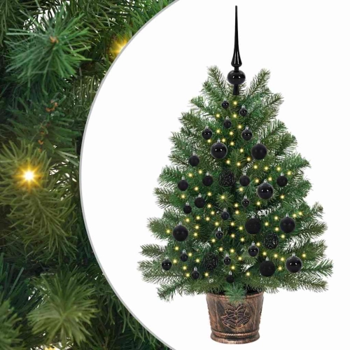 Mākslīgā Ziemassvētku Eglīte Su 150 Led Zaļa 90 Cm Pe Un Pvc Vidaxl