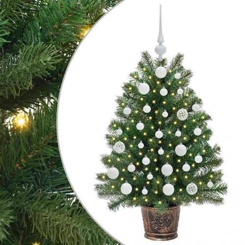 Mākslīgā Ziemassvētku Eglīte Su 150 Led Zaļa 90 Cm Pe Un Pvc Vidaxl
