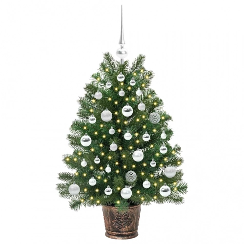 Mākslīgā Ziemassvētku Eglīte Su 150 Led Zaļa 90 Cm Pe Un Pvc Vidaxl