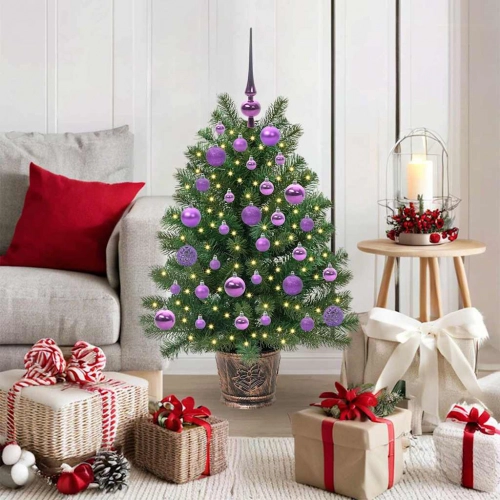 Mākslīgā Ziemassvētku Eglīte Su 150 Led Zaļa 90 Cm Pe Un Pvc Vidaxl