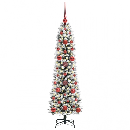Mākslīgā Ziemassvētku Eglīte Su 150 Led Zaļš Un Balts 120 Cm Vidaxl
