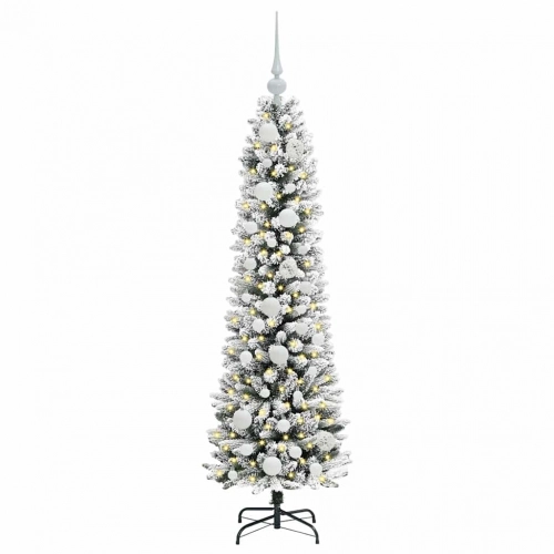Mākslīgā Ziemassvētku Eglīte Su 150 Led Zaļš Un Balts 120 Cm Vidaxl