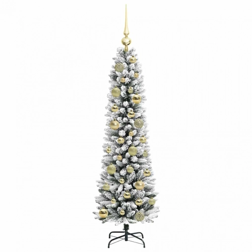 Mākslīgā Ziemassvētku Eglīte Su 150 Led Zaļš Un Balts 120 Cm Vidaxl