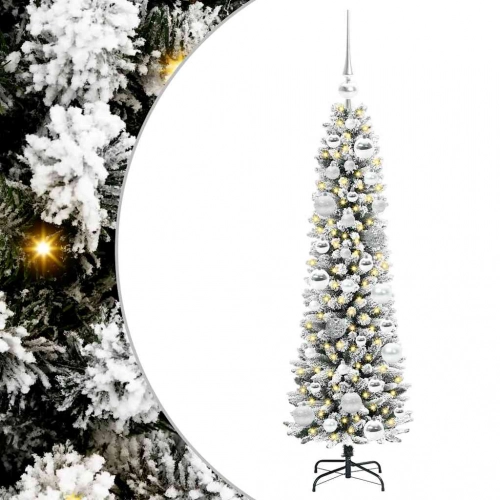 Mākslīgā Ziemassvētku Eglīte Su 150 Led Zaļš Un Balts 120 Cm Vidaxl