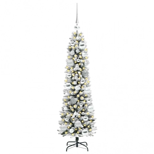 Mākslīgā Ziemassvētku Eglīte Su 150 Led Zaļš Un Balts 120 Cm Vidaxl