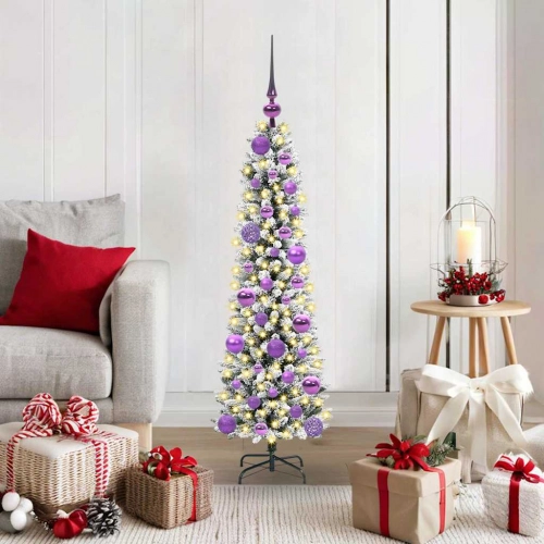 Mākslīgā Ziemassvētku Eglīte Su 150 Led Zaļš Un Balts 120 Cm Vidaxl