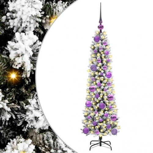 Mākslīgā Ziemassvētku Eglīte Su 150 Led Zaļš Un Balts 120 Cm Vidaxl
