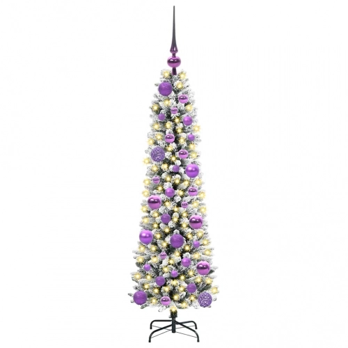 Mākslīgā Ziemassvētku Eglīte Su 150 Led Zaļš Un Balts 120 Cm Vidaxl