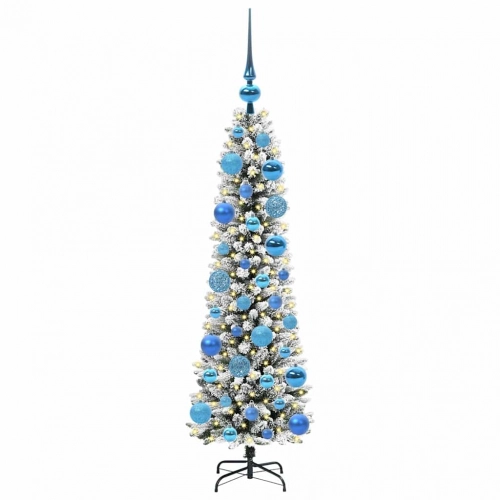 Mākslīgā Ziemassvētku Eglīte Su 150 Led Zaļš Un Balts 120 Cm Vidaxl