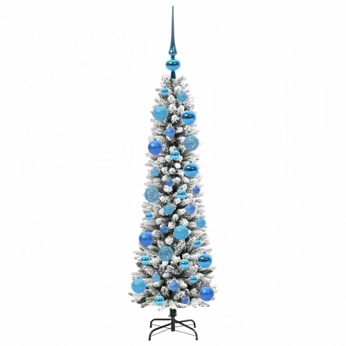 Mākslīgā Ziemassvētku Eglīte Su 150 Led Zaļš Un Balts 120 Cm Vidaxl